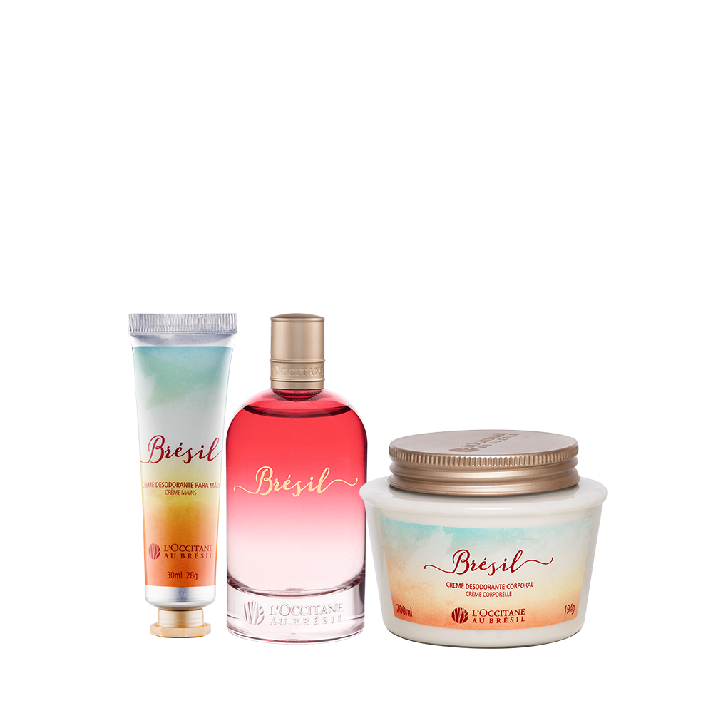 Combo Completo Brésil: Deo Colônia, Creme Corporal e Mãos, ,  large image number 0